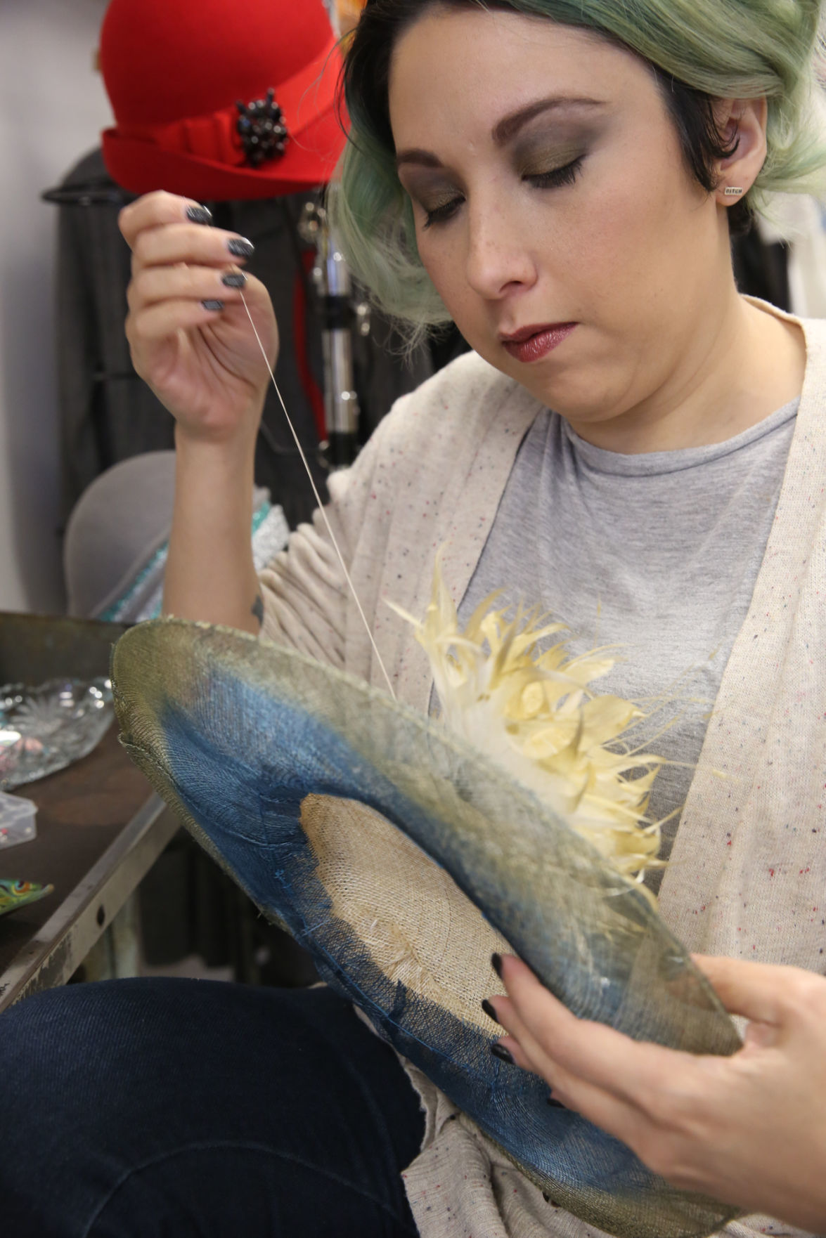 Amanda Joyner has created hats for about 8 years